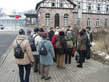 Start mit Einweisung am Bahnhof Sondershausen durch Brbel Jnicke