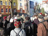 Beginn der Excursion am Bahnhof Arnstadt mit Wolfgang Renner