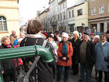 heute ist die Strae vor dem Brgerschulbrunnen eine hochfrequentierte Verkehrsachse der Stadt