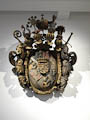 das Wappen der Fürstbischöfe von Bamberg und Würzburg als Besitzer dieser Festungsanlage in Kronach das Wappen der Fürstbischöfe von Bamberg und Würzburg als Besitzer dieser Festungsanlage in Kronach