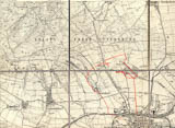 Wanderstrecke 14 km - in altem Meßtischblatt 1:25.000 von 1925 Wanderstrecke 14 km - in altem Meßtischblatt 1:25.000 von 1925