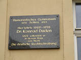 ... in dem Dr. Konrad Duden lehrte! ... in dem Dr. Konrad Duden lehrte!
