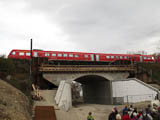 an der Baustelle des Eisenbahntunnels in der Ossietzkystrae