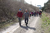 auf dem Bachstelzenweg entlang der Gera