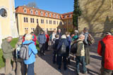 Start der ffentlichen Exkursion mit Jrgen Jger im Schlo Ettersburg