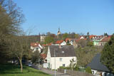 Rckblick auf dem Weg zur alten Frsterei Ettersburg