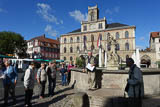 die Stadtwanderung beginnt natrlich am Neptunbrunnen auf dem Markt