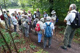 Beginn unserer Wanderung am Vachaer Stein am Rennsteig