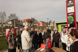 Start am heutigen "modernen" Bahnhof Meerane