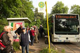 Beginn der Exkursion "Große Belvedere-Runde" am ehemaligen Cafe Hainfels.