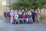 Gruppenbild (minus 1 Person) an der Kirche Vollersroda!