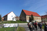 in Kleinstechau fallen die großen Gehöfte im Altenburger Land auf.