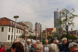 Start unserer Führung auf dem Theaterplatz in Jena