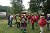 Start in Georgenthal am großen Teich mit Eckart W. und Erläuterung des Tagesprogramms