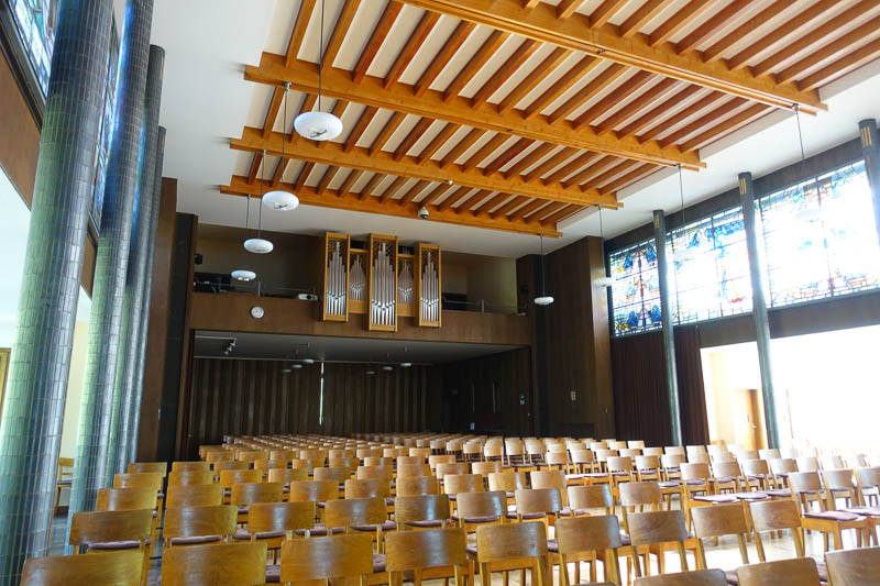 der Gro&szlig;e Saal als Kirchensaal und Versammlungsst&auml;tte der vielen Diakonissen!