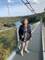 Nun auf der Hochseilbrücke an der Rappbodetalsperre!